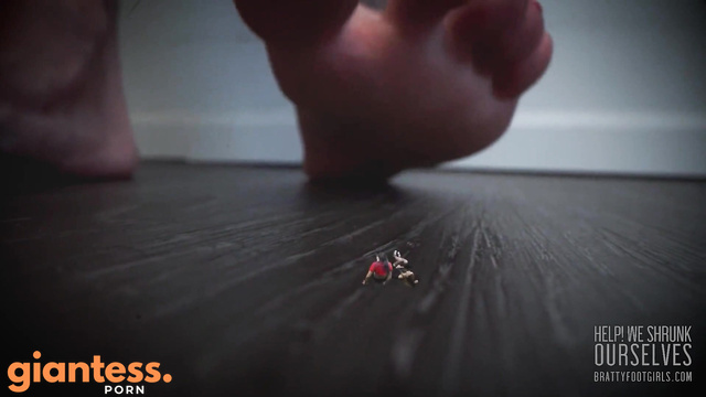 Bratty Foot Girls – Help We Shrunk Ourselves