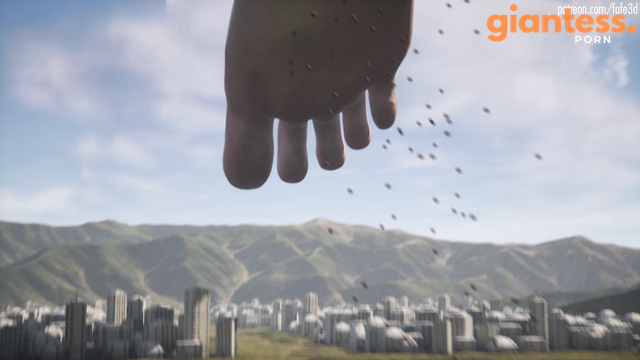 FoFe3D - Giantess Walking on a Town!