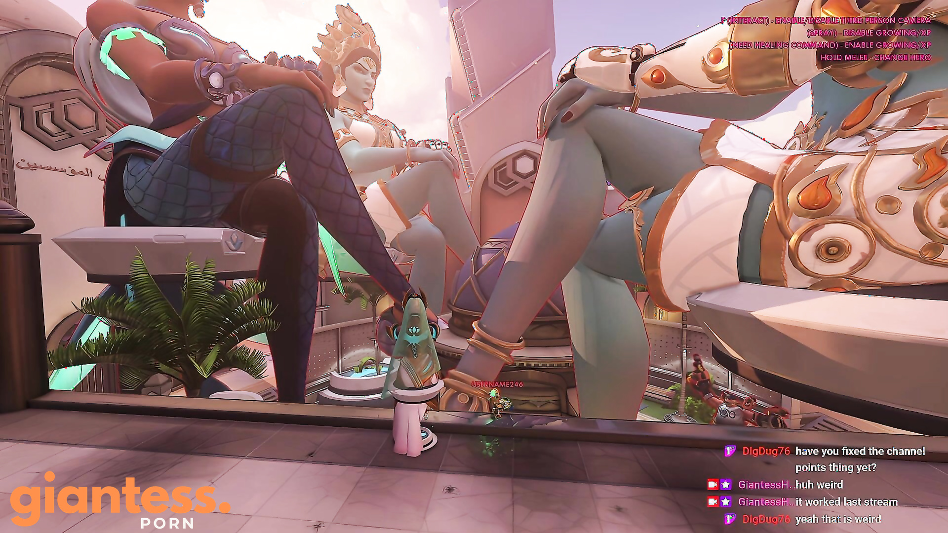 D.Va Giantess Growth - Overwatch Giantess Hug Server Highlights 巨大娘