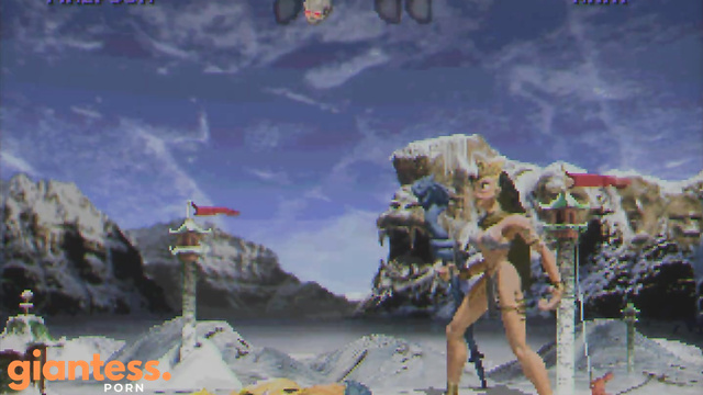 Primal Rage 2 - Malyssa using shrink/stomp fatality on every character Giantess/巨大娘