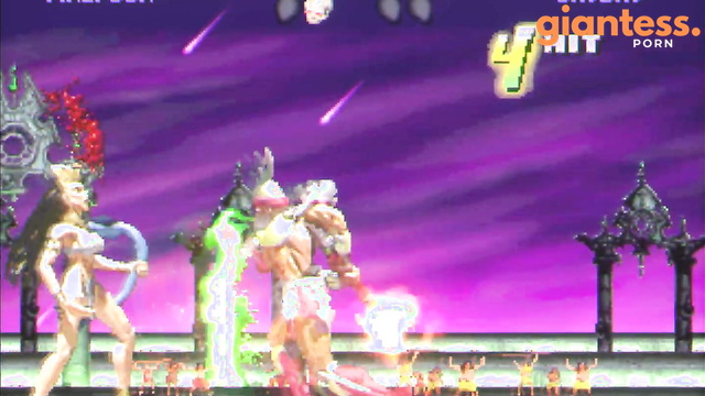 Primal Rage 2 - Malyssa using shrink/stomp fatality on every character Giantess/巨大娘