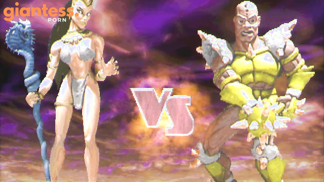Primal Rage 2 - Malyssa using shrink/stomp fatality on every character Giantess/巨大娘
