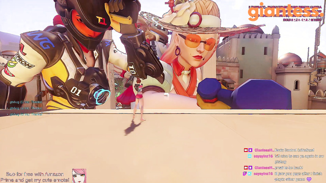 Ashe Giantess Growth - Overwatch Giantess Hug Server Highlights 巨大娘