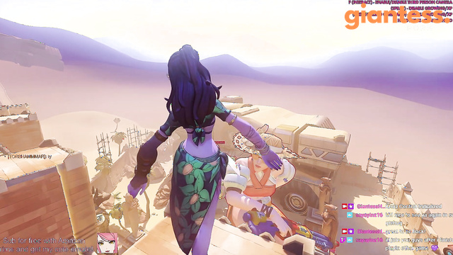 Ashe Giantess Growth - Overwatch Giantess Hug Server Highlights 巨大娘