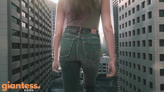 【Giantess 巨大娘 / 女巨人】American Eagle Ad (4K Remaster)