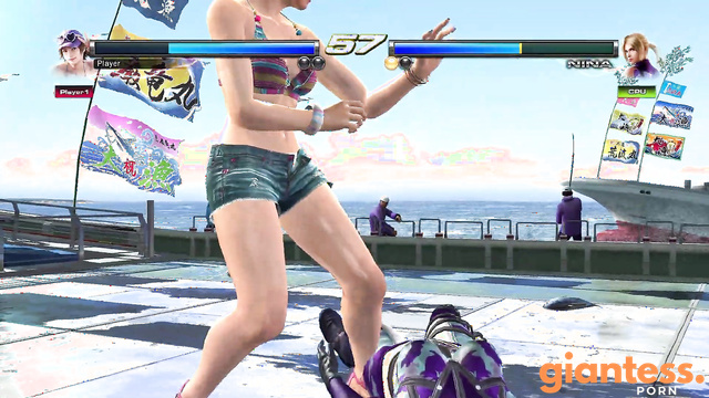 【Giantess Growth 巨大娘 / 女巨人】Tekken Tag Tournament 2 (Wii U Edition) - Mushroom Mode [4K]