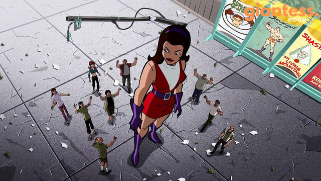 【Giantess Growth 巨大娘】Elasti-Girl Scenes - Batman: The Brave and the Bold (4K Remaster)
