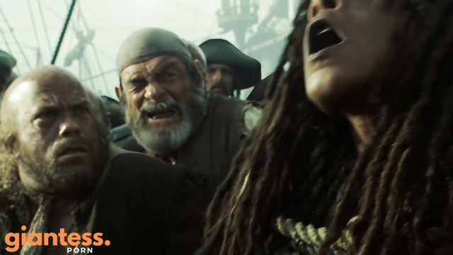 Calypso Giantess Growth Scene - Pirates of the Caribbean: At World's End (4K Remaster) 巨大娘
