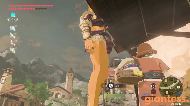 Giantess Zelda - Legend of Zelda Breath of the Wild [4K] [巨大娘]