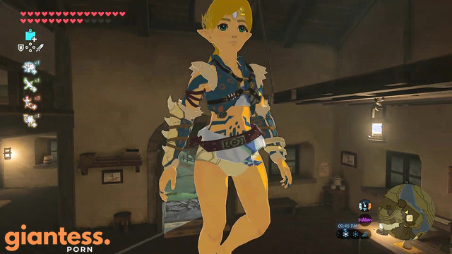Giantess Zelda - Legend of Zelda Breath of the Wild [4K] [巨大娘]