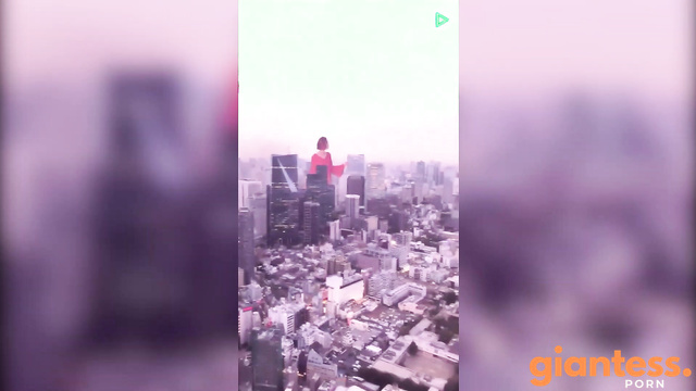 Tokyo Giantess Growth Tina Tamashiro Line by Hiroaki Matsu 玉城ティナ 巨大娘