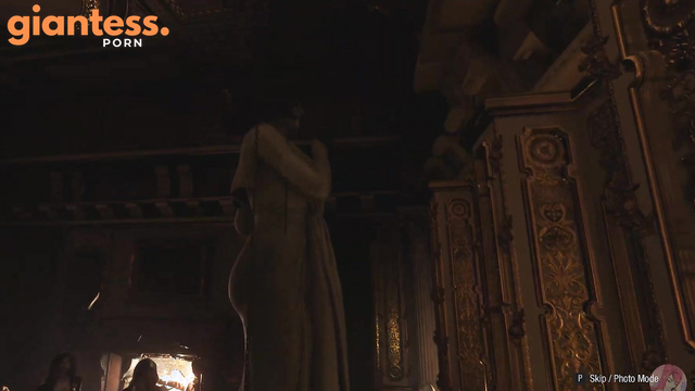 Lady Dimitrescu but she is 50% Bigger | Resident Evil Village Mod (Giantess Hug) ドミトレスク 巨大娘