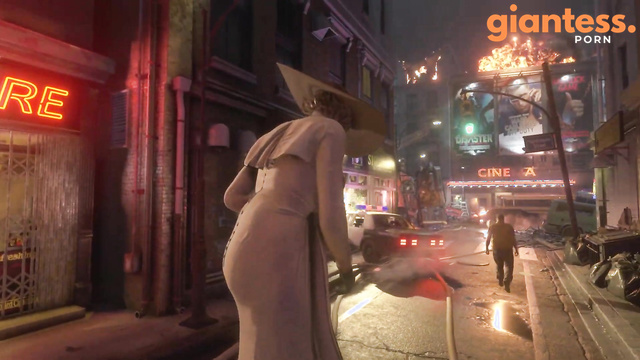 Giantess Lady Dimitrescu vs Nemesis / Resident Evil Village x RE3 Mashup [2K] [巨大娘]