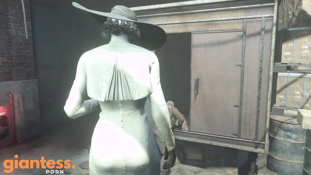 Giantess Lady Dimitrescu vs Nemesis / Resident Evil Village x RE3 Mashup [2K] [巨大娘]