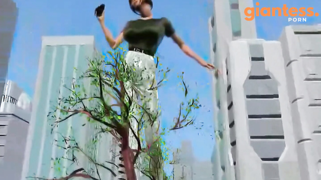 Giantess Growth 巨大娘 - Cassie City Stroll by Voluminous (2004)