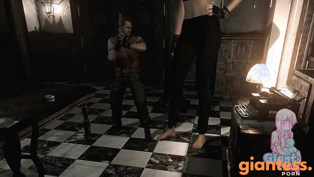 Jill Valentine Giantess Growth [巨大娘] / Resident Evil Biohazard HD Remaster / Slow Growth
