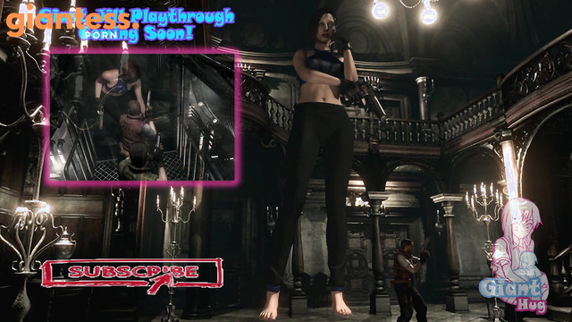 Jill Valentine Giantess Growth [巨大娘] / Resident Evil Biohazard HD Remaster / Slow Growth