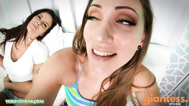 Vore Vixens - Two Beauties Eating A Small Man