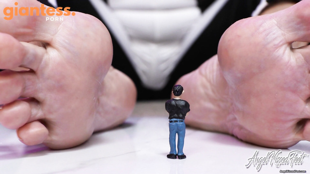 Angel Kissed Feet - Under Stinky Giantess Feet