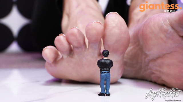 Angel Kissed Feet - Under Stinky Giantess Feet