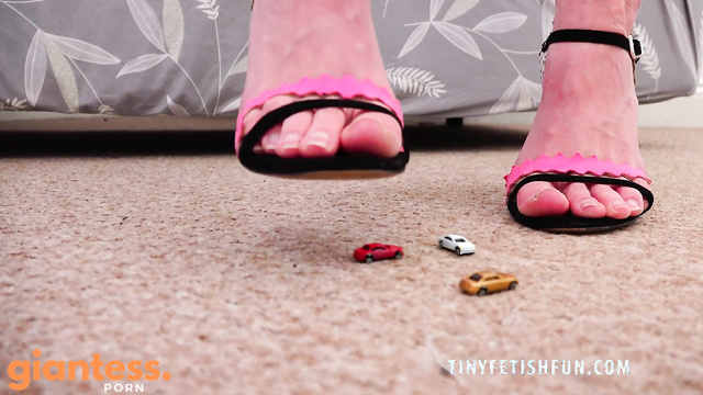 Tinyfetishfun - Tall Blonde Destroys Everything Under Her Feet