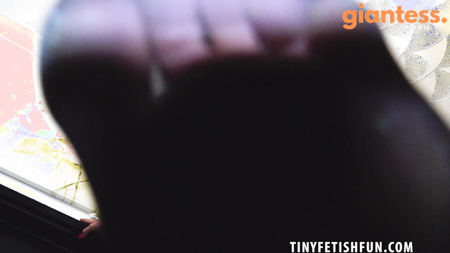 Tinyfetishfun - Incredible Brunette Talks to Small Man