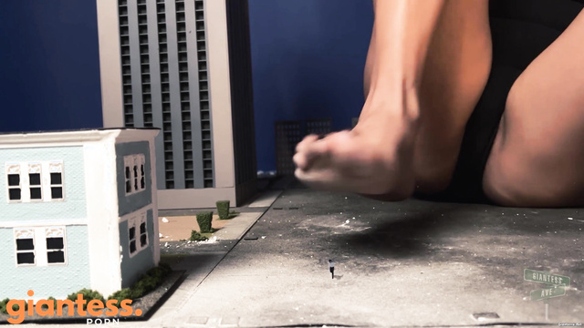 Giantess Ave - Mad Giantess Weapons Test: Trapped Beneath Growing Feet