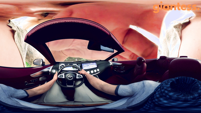 Giantess Loryelle - Goddess Catches Mayor of a Doomed City While Driving a Car