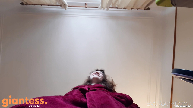 POV Humiliation: Tiny Man Bullied by an Angry Giantess In a Ruby Coat