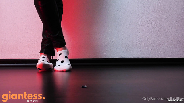 Giantess Ella - Leather Pants, Socks And Total Domination by The Goddess