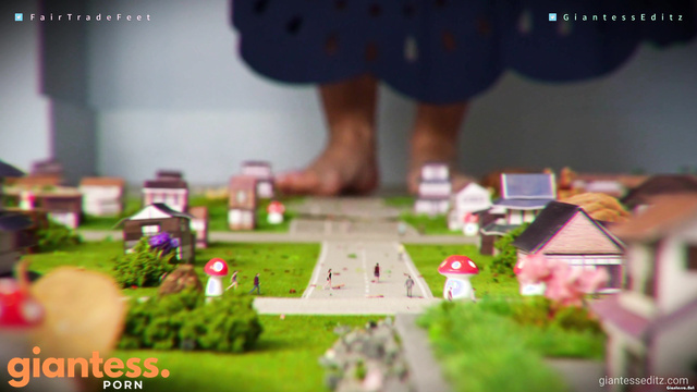 Giantess EditZ - Wonderland Disaster: Barefoot Mistress Grinds The Forest To Dust