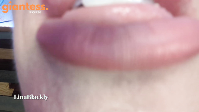 Lina Blackl - Giantess Stepmommy Uses Shrunken Stepson Body For Chewing Fun