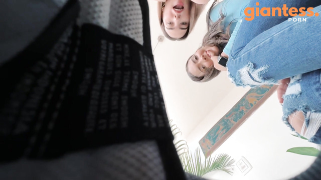 Rise of the Giantess - Tiny Man Crushed And Humiliated by Selena & Gabriela