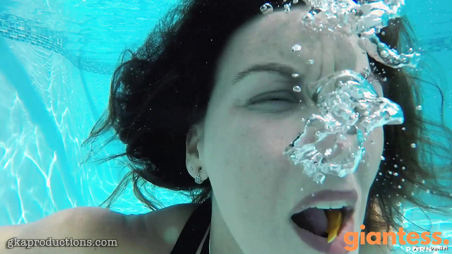 Ginary's Giantess Adventures - The Megan Shark: Swallowing Her Prey Beneath the Ocean