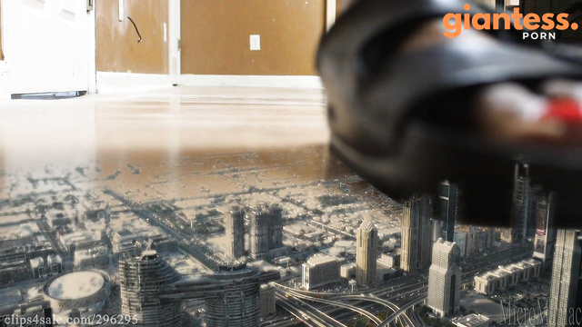 MicroMania - Urban Destruction Walkthrough: Ebony Giantess in Birkenstocks