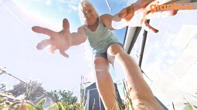 CANADIAN AND ASIAN GIANTESS FANTASY - Caught Off Guard at Grandmother Surprise Party