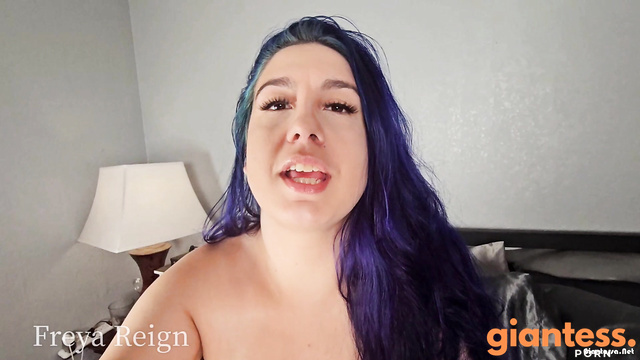 Freya Reign - Busty Naked Giantess Keeps You In A Cage As An After Nap Snack