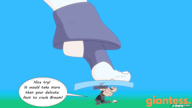 Ant Armor - Evil Barefoot Hobby: Giantess Laughs While Her Tiny Man Tries To Fight