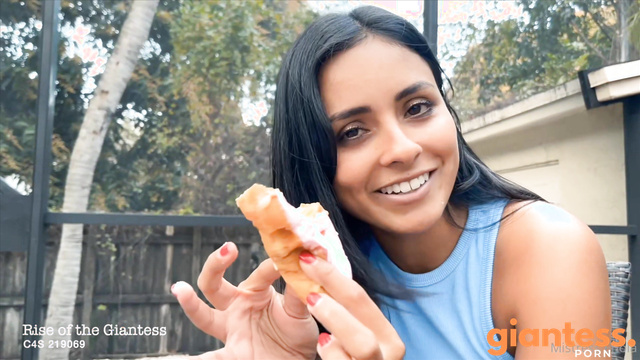 Rise of the Giantess - Enola’s Fun: Chewing Donuts And Crushing Tinys