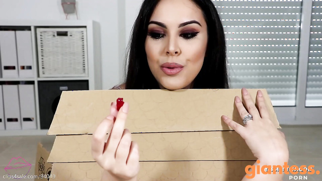 Sweet Maria - Giantess Maria In Wonderland Swallowing Gummy Bears In House