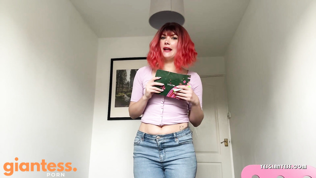 Yourhikerbabe - Shrunk Boy Stuffed In My Belly Button: Lets Giantess Tease Him