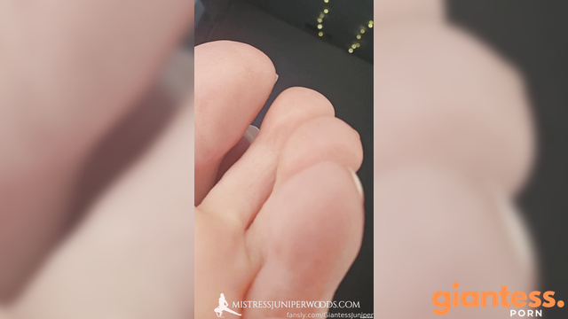 GiantessJuniper - POV Tiny Gets Stomped By Pretty And Tender Soles Of Giantess