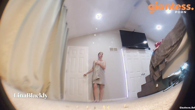 Lina Blackly - Giantess Lina Pussy Ticking After Rubbing Clit In Panties