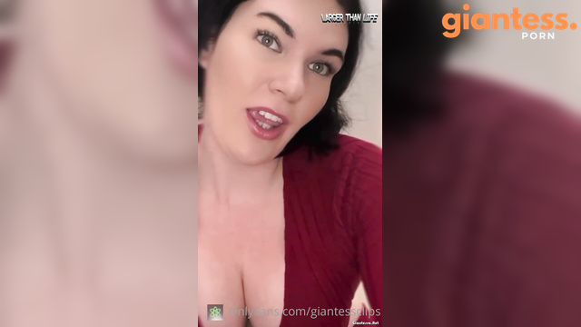 Larger Than Life - Stepsis Giantess Shows Who’s Boss With Her Cleavage