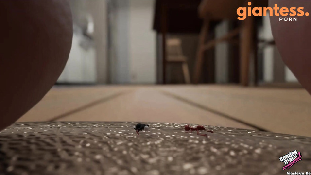Tiny Ants Invade And Are Obliterated by The Giantess With Her Big Ass