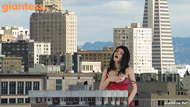 Paraphilia51 - Giantess Rubbing Her Pussy And Outgrown This City