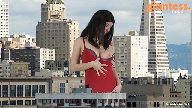 Paraphilia51 - Giantess Rubbing Her Pussy And Outgrown This City