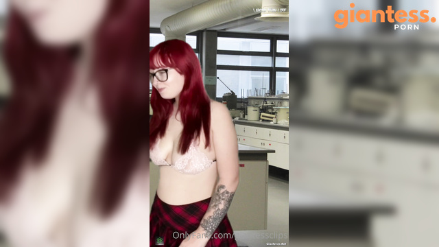 Larger Than Life - The Coed Helps The Nerd Become a Pervert Giant Princess