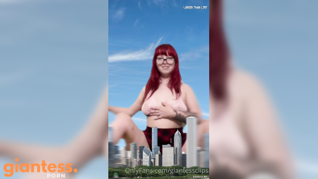 Larger Than Life - The Coed Helps The Nerd Become a Pervert Giant Princess