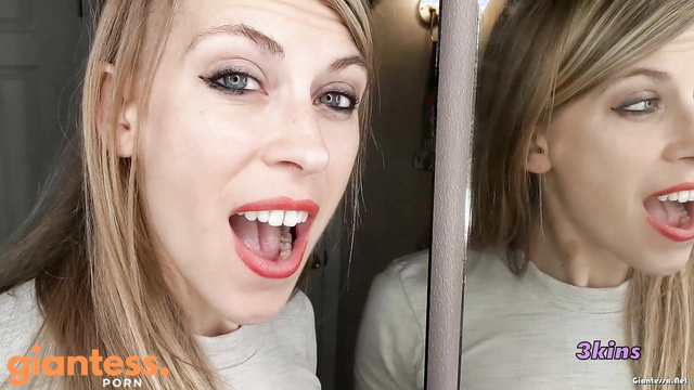 The3kins - Gentle Witch Giantess With a Man-Face Mouth Fetish Sucking His Body